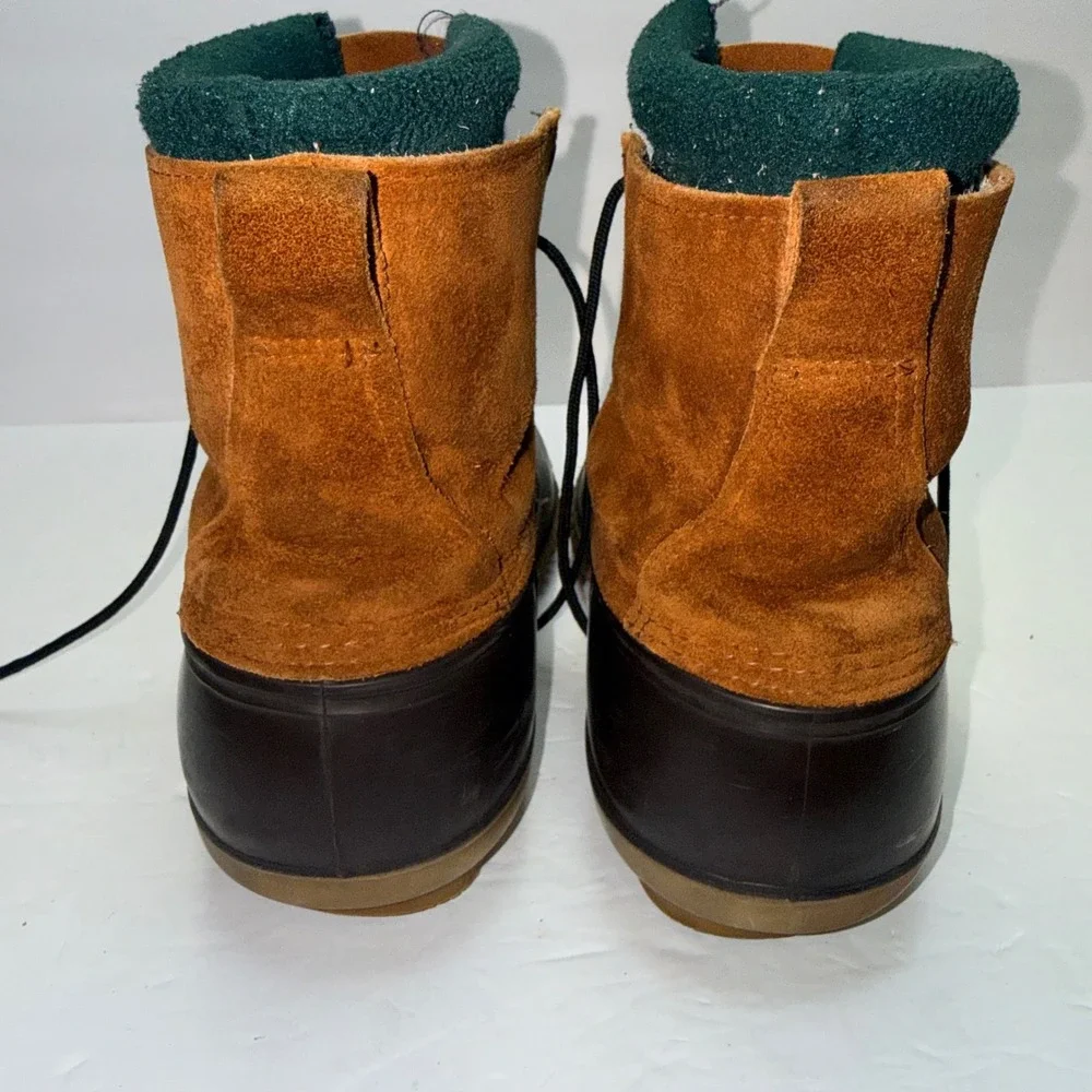 LaCrosse Duck‎ Boots Men 11 Brown Suede Rubber Polartec Lined Made in USA
